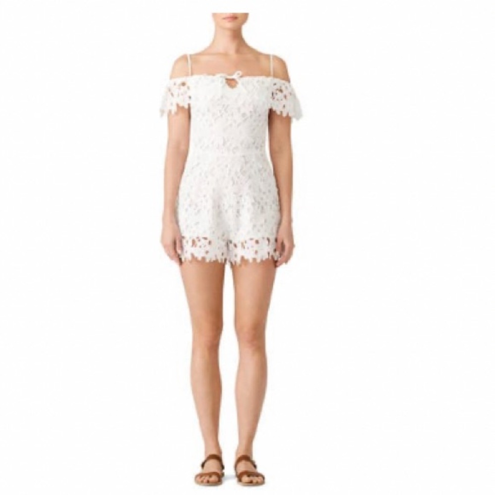 Deby Debo Gaelle Lace Romper, Size M